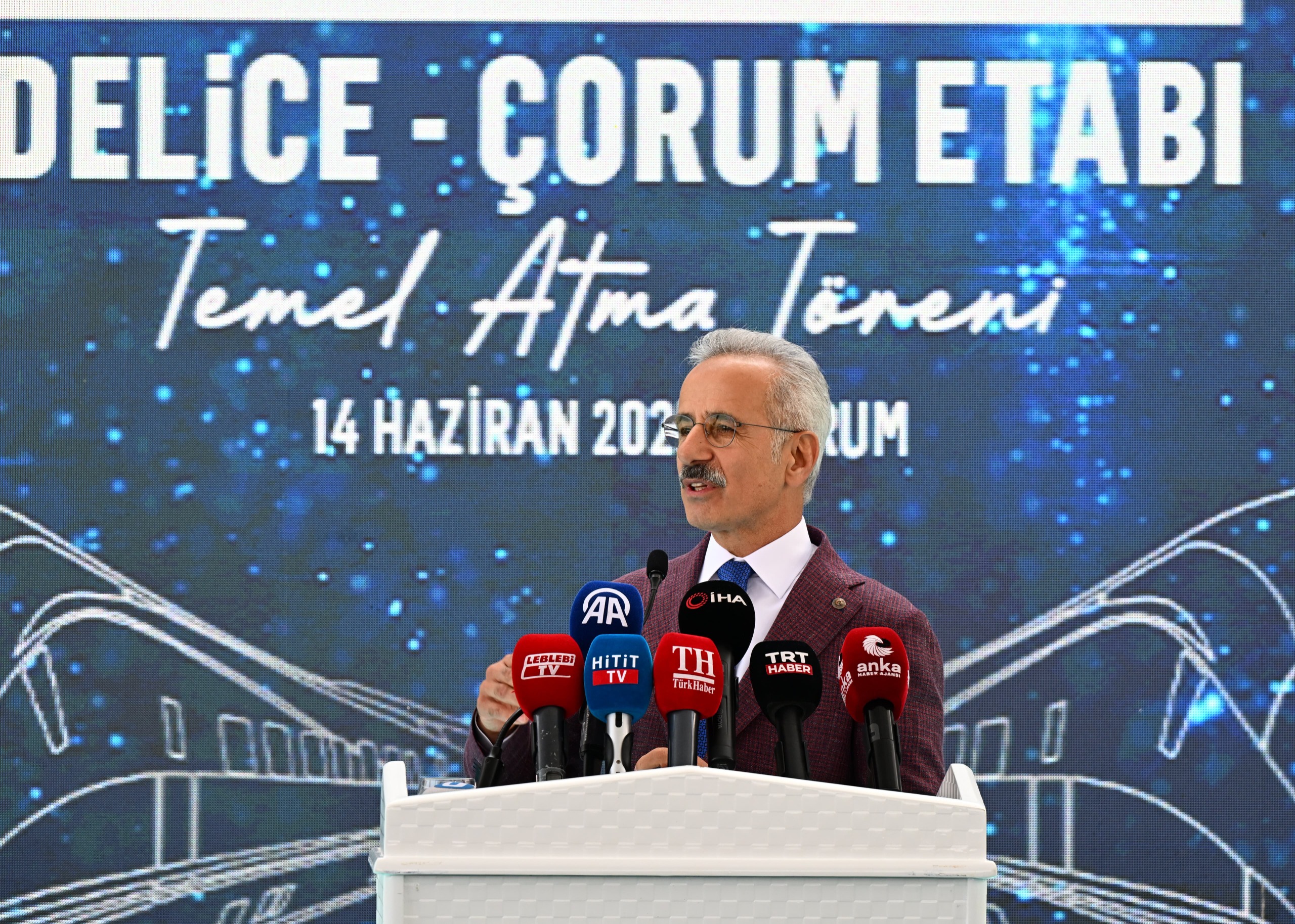 Ankara–Samsun hızlı tren hattı inşaatından resmî proje görseli